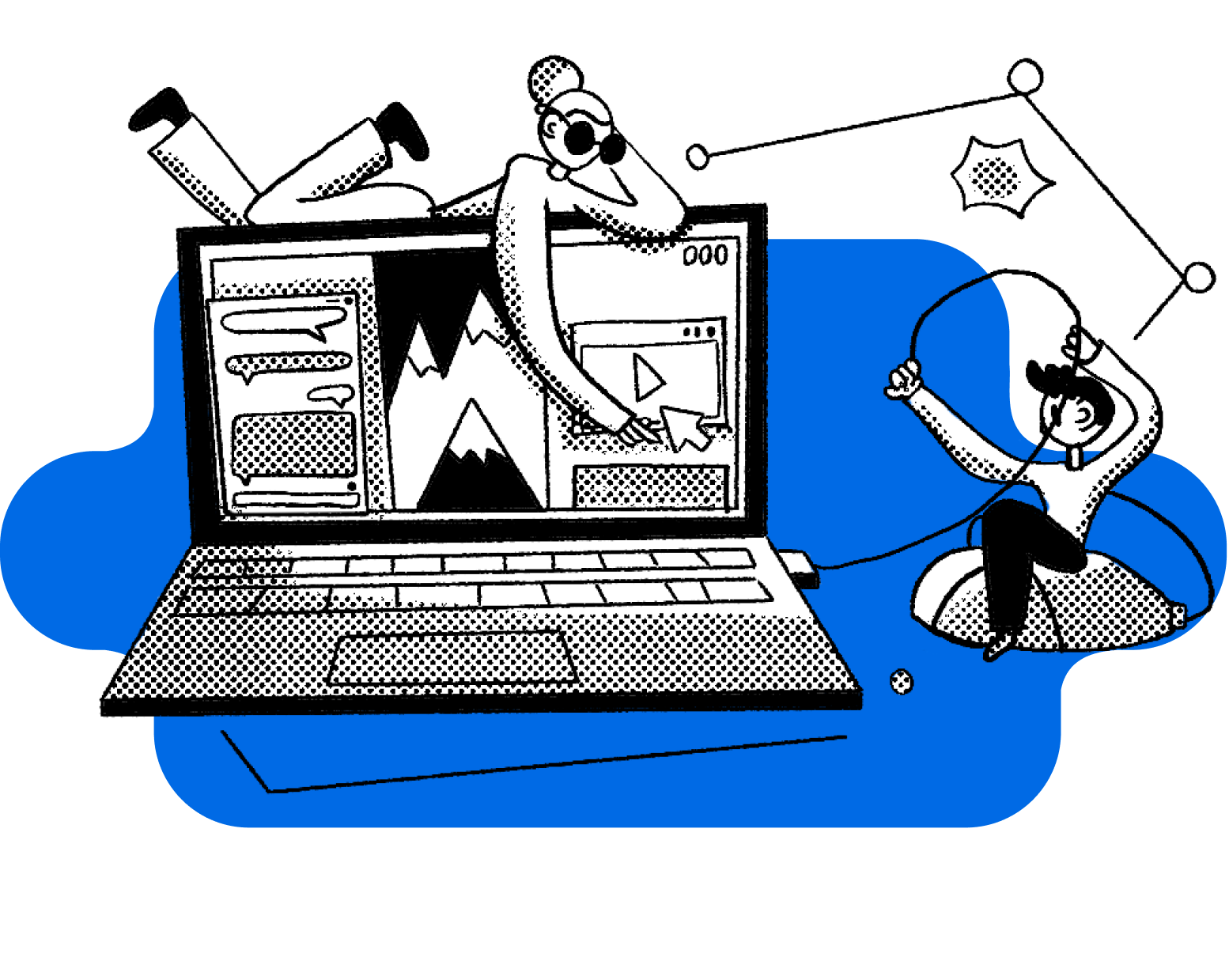 Illustration of UX elements