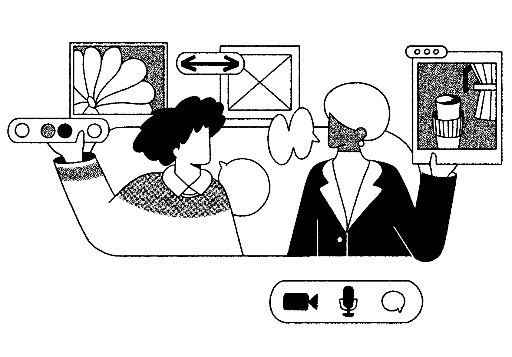 Illustration of UX elements