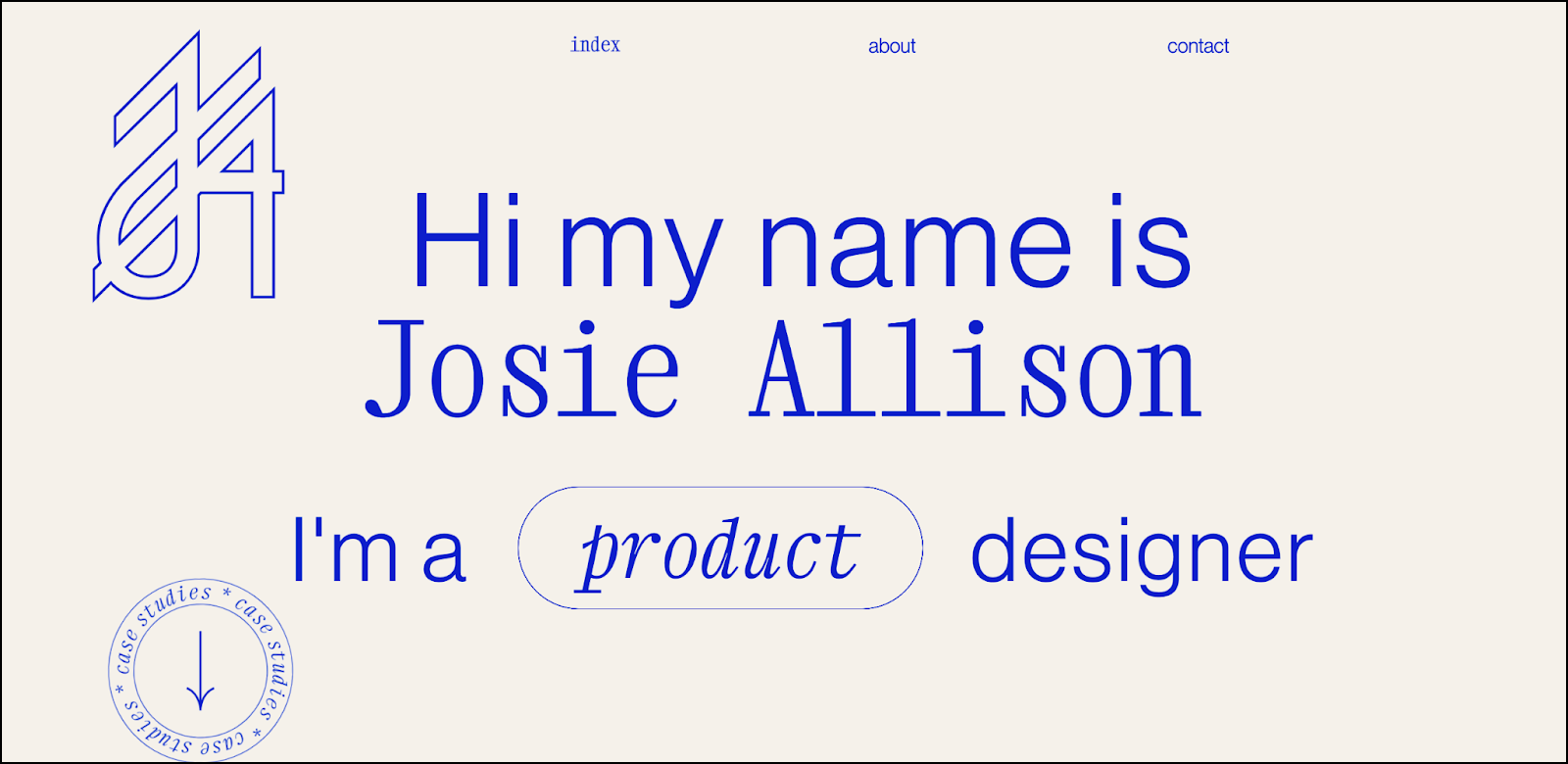 10 UX Portfolio Examples - Josie Allen